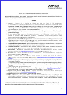 Regulamin Comarch KSeF